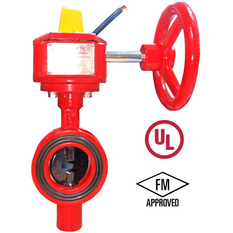 Butterfly Valve With Tamper Switch Wafer Type 300psig Ul Fm Liv-bfv-di 