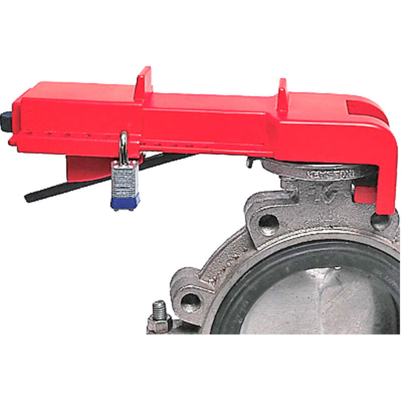 Locking Arrangment Butterfly Valve Lock Out